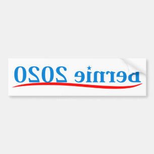 Baksida av Spegel Bernie Bumper Sticker Bildekal
