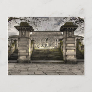 Baksida av St. Georges Hall Liverpool, Förenade ku Vykort