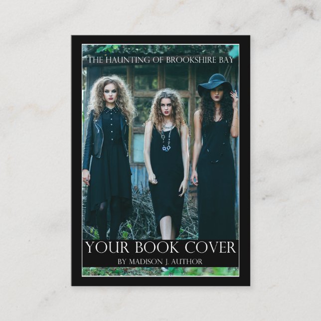 Baksida för foto för författare för visitkort (Framsida)