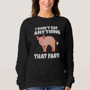 Baksida Jag äter ingenting som bajsar Vegetarie T Shirt