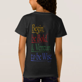 Baksida - Magic Horace Quote Girls' Slim T Shirt