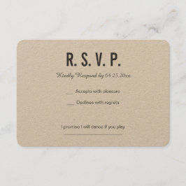 BAKSIDA med geometriskt hjärta OSA kort Bröllop