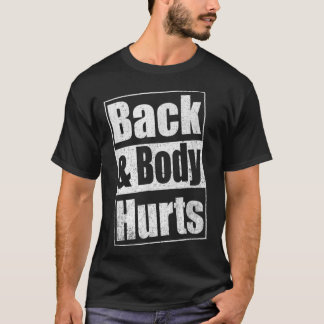 Baksida och kroppsskadorMän Kvinnor Kids T Shirt