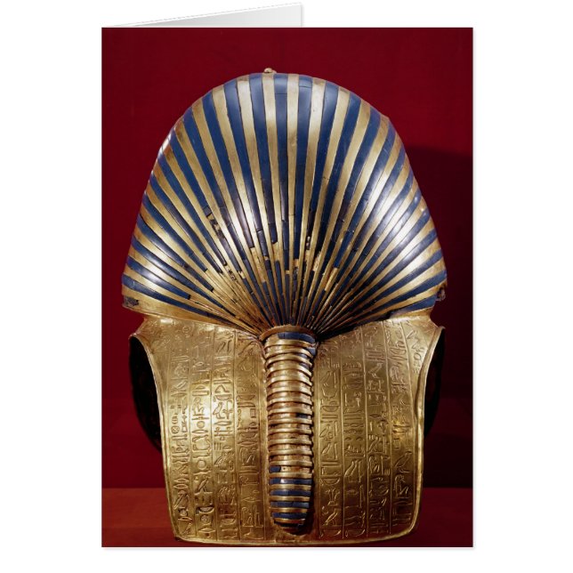 Baksidaen av guldet maskerar hälsningskort (Framsidan)