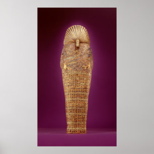 Baksidaen beskådar av en av de canopic kistorna poster