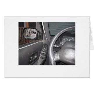 Baksidaen beskådar spegel (40) hälsningskort