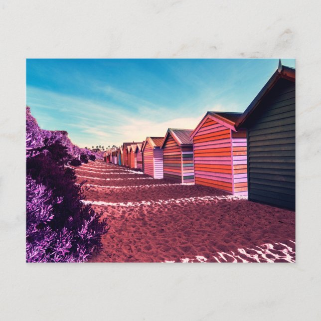 Baksidan av Brighton Beach Poster Vykort (Framsida)