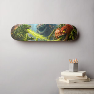 Baksidan av den mutant grönsaks pro skateboarden C Mini Skateboard Bräda 18,5 Cm
