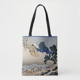 Baksidan av Fuji-berget från Minobu-floden Hokusai Tygkasse