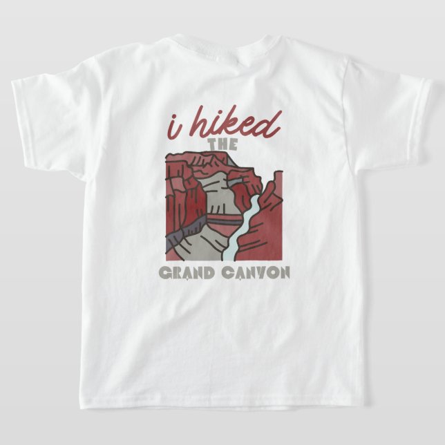 Baksidan och framsidan, jag högg den stora kanyon  t shirt (Laydown Baksida)