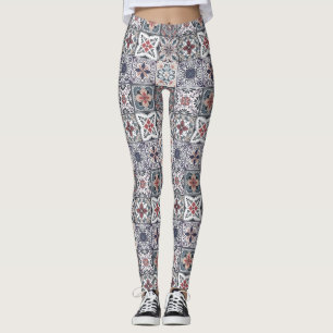 Bakslag i tapet / Talavera inspirerade fält 2 Leggings