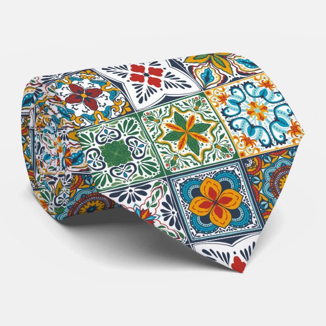 Bakslag i tapet/Talavera-inspirerade plattor Slips (Rullad)