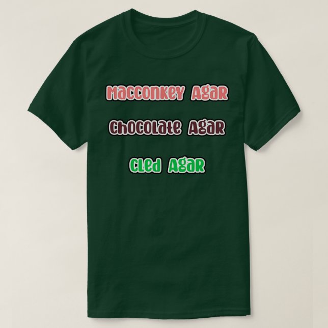 Bakteria Medicinsk laboratorietekniker Medicinskt  T Shirt (Design framsida)