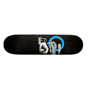 Bakteriebrännskada Mini Skateboard Bräda 18,7 Cm