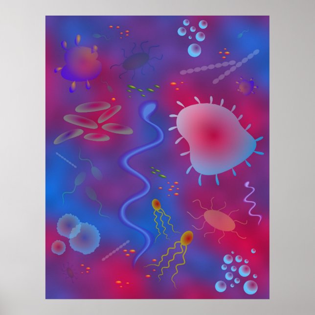 Bakterier Poster (Framsidan)