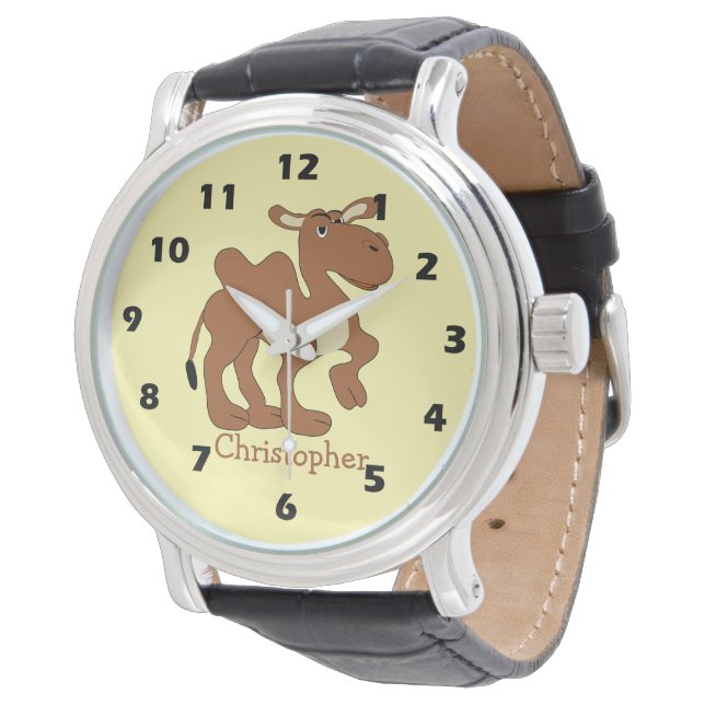 Baktrienkamel Design Armbandsur (Vinklad)