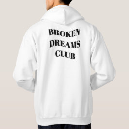 Baktryck av bruten Dreams-Klubb Hoodie