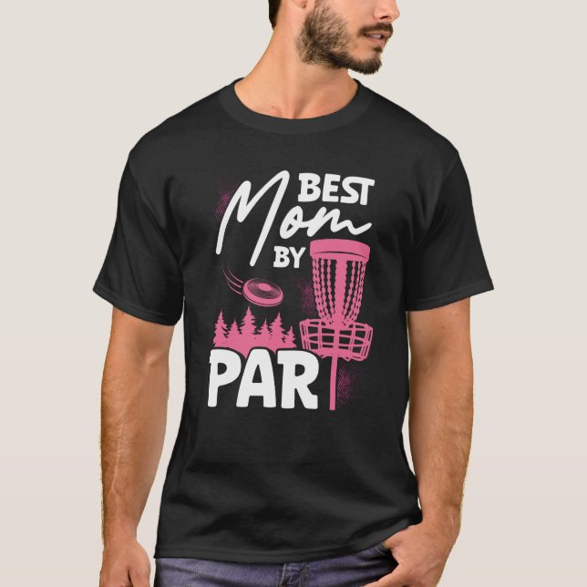 Baktryck Bästa Mamma Av Par Ultimate Frisbee T Shirt (Framsida)