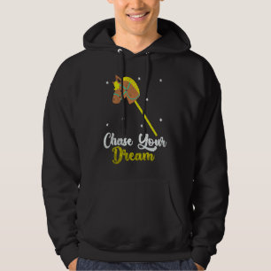 Baktryck Förfölja Din Dröm Hobby Hästsimulering Hä Hoodie