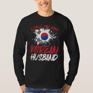 Baktryck Jag älskar min heta koreanska make T Shirt