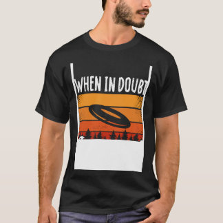 Baktryck När du är osäker Layout Ultimate Frisbee T Shirt