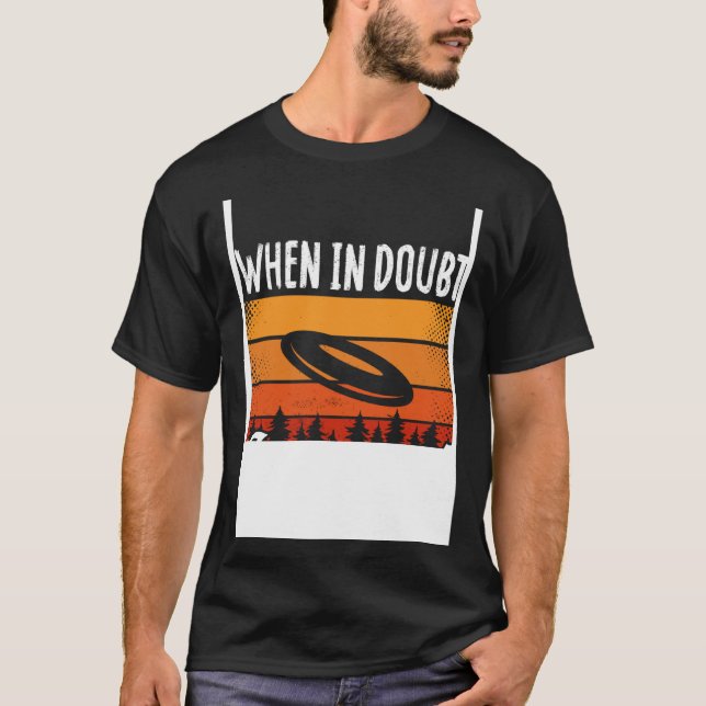 Baktryck När du är osäker Layout Ultimate Frisbee T Shirt (Framsida)