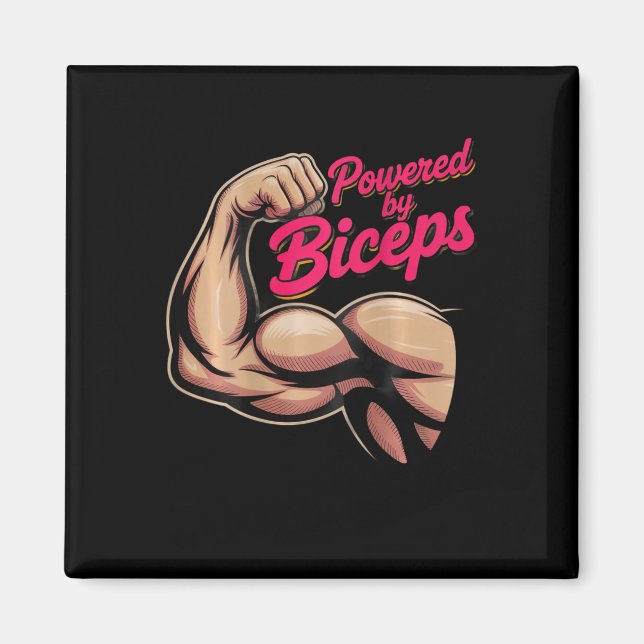 Baktryck Rolig Gym Humor Biceps Resultat Drivs Av  Magnet (Framsidan)