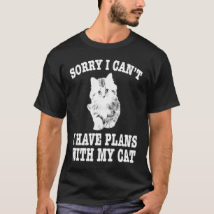 Baktryck Ursäkta jag kan inte jag har planer med m T Shirt