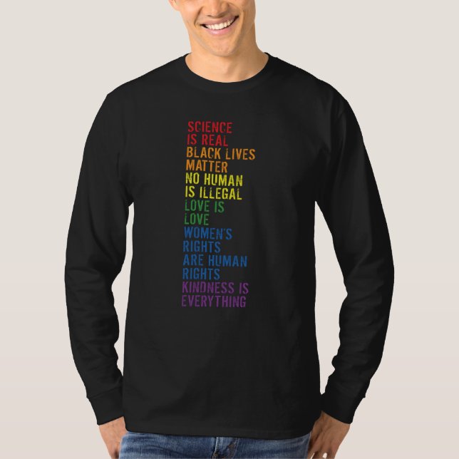 Baktryck Vänlighet är allt HBTQ+-stolthet T Shirt (Framsida)