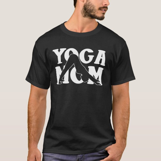 Baktryck yogamamma t shirt (Framsida)