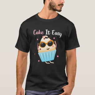 Baktryckskaka Det är enkelt att baka baksidan och T Shirt