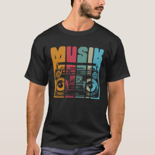 Baktrycksmusik, gammal radio och mobilstereosystem t shirt