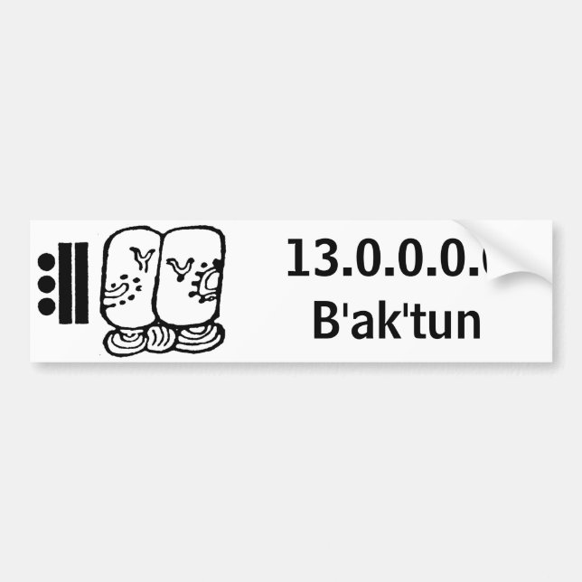 baktun 13.0.0.0 .0B'ak'tun Bildekal (Framsidan)