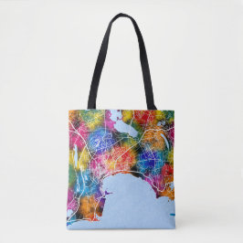 Baku Azerbajdzjan City Karta Tygkasse