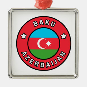 Baku Azerbajdzjan Julgransprydnad Metall