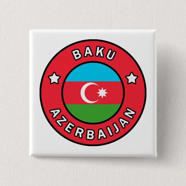 Baku Azerbajdzjan Knapp (Framsida)