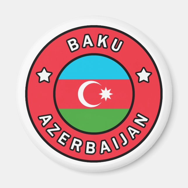 Baku Azerbajdzjan Magnet (Framsidan)