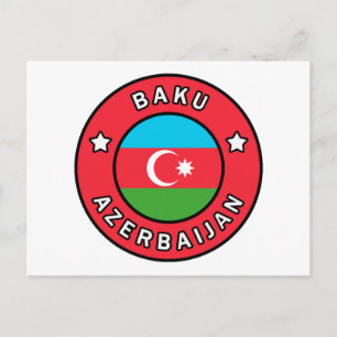 Baku Azerbajdzjan Vykort