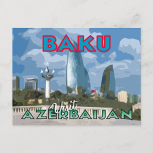 Baku, besök Azerbajdzjans vykort