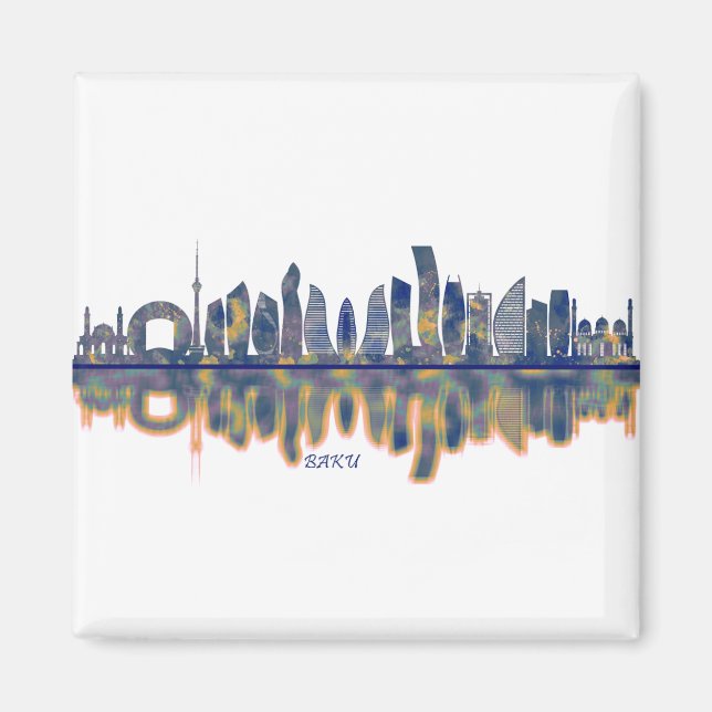 Baku Skyline Magnet (Framsidan)