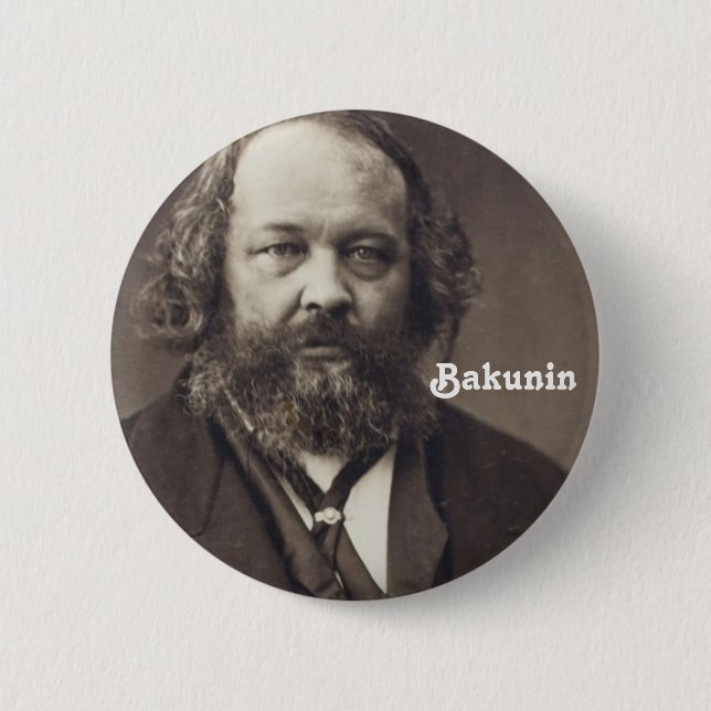 Bakunin 2 knäppas knapp (Framsida)