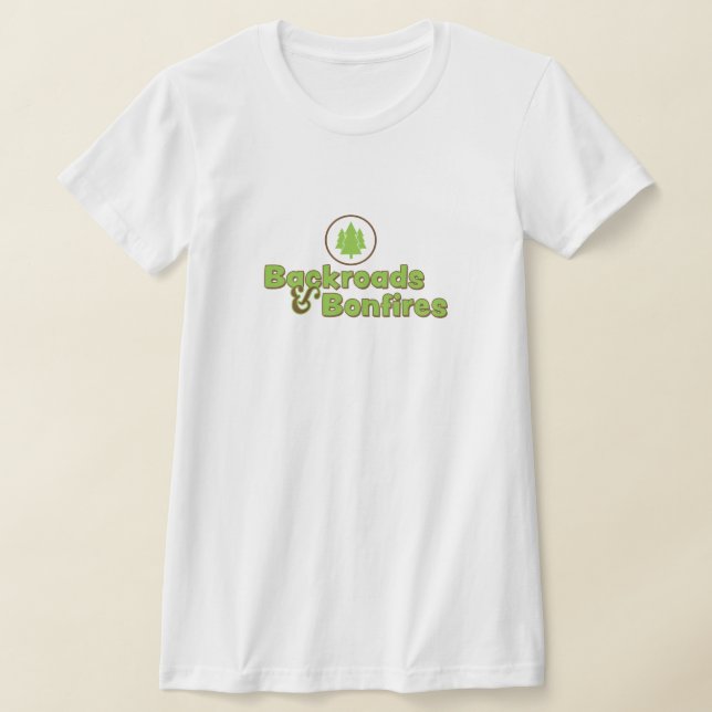 Bakvägar och Bonfire Bra Jersey T-Shirt (Laydown)