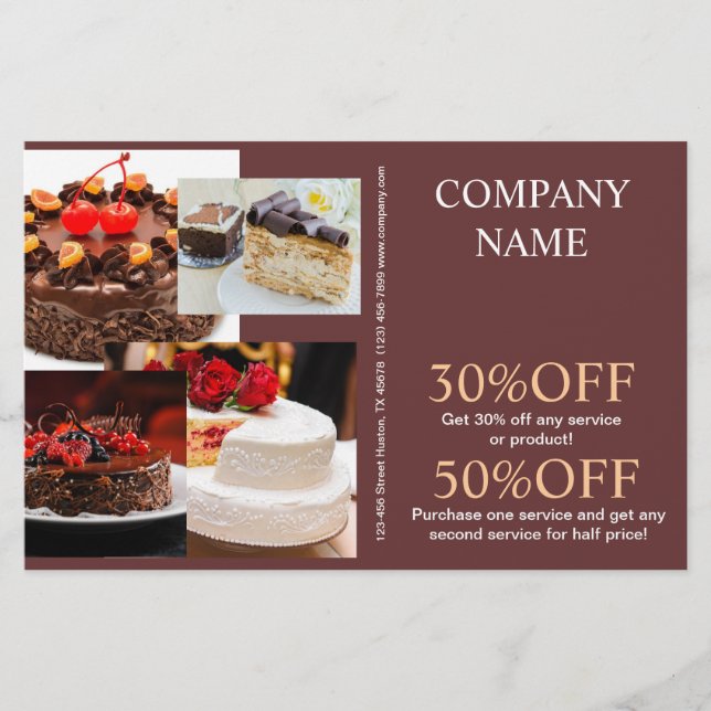 bakverk av bakverk av bakverk från bakverk av bakv flygblad (Framsidan)