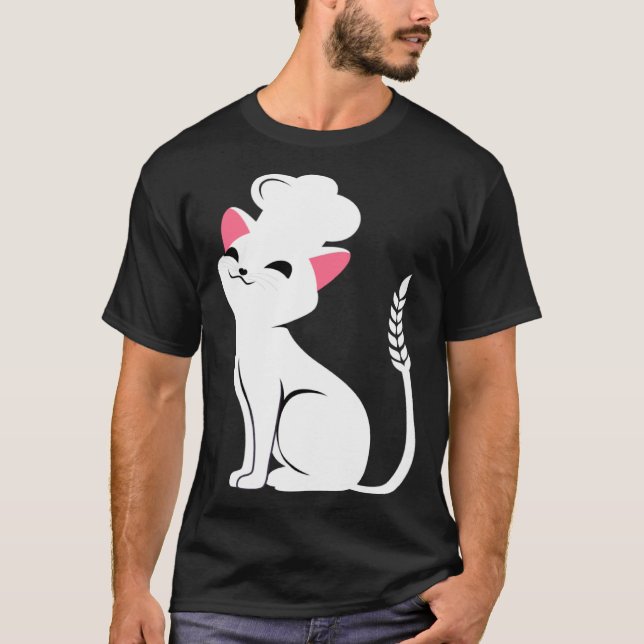 Bakverk för katt t shirt (Framsida)