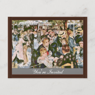 Bal du Moulin de La Galette av Pierre-Auguste Inbjudningar