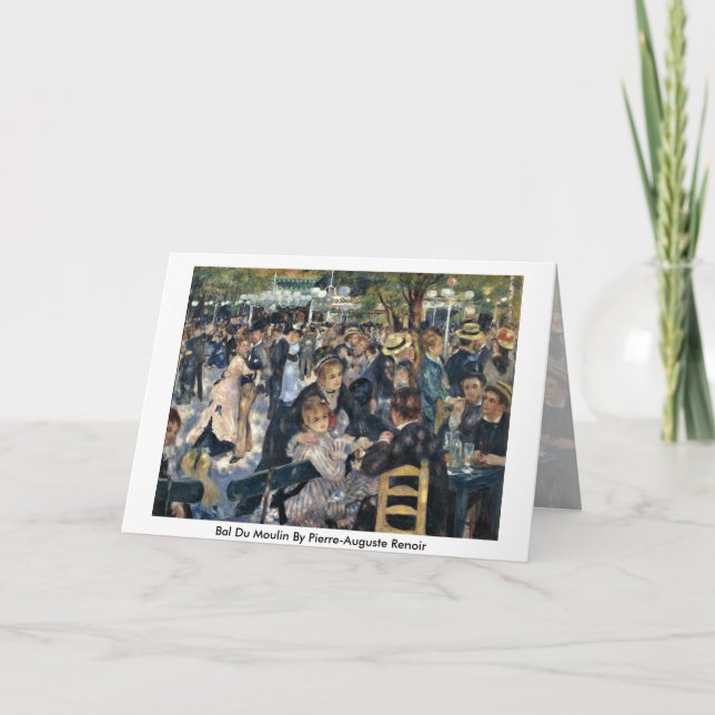 Bal Du Moulin Vid Pierre-Auguste Renoir Kort (Framsida)