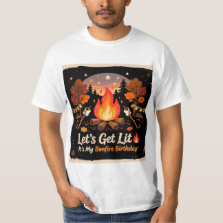 Bål födelsedagsfest T-shirt 🔥