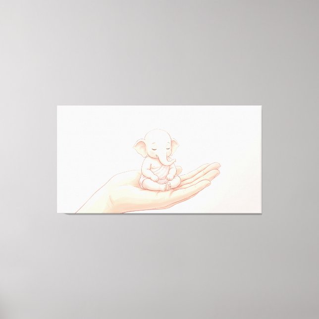Bal Ganesha Canvastryck (Framsida)