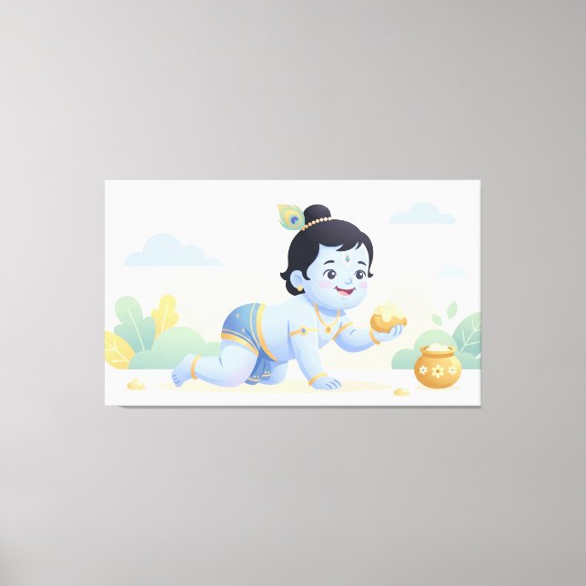 Bal Krishna Canvastryck (Framsida)