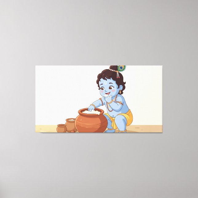 Bal Krishna Canvastryck (Framsida)